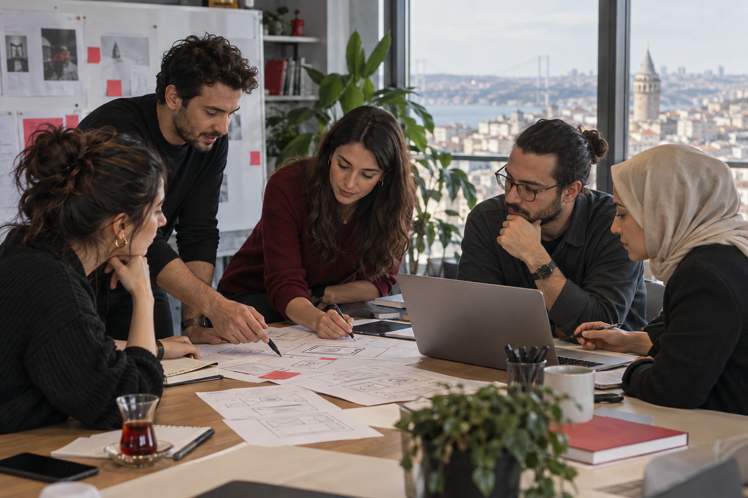 Netigo ürün ve yazılım ekibinin birlikte çalışma toplantısı