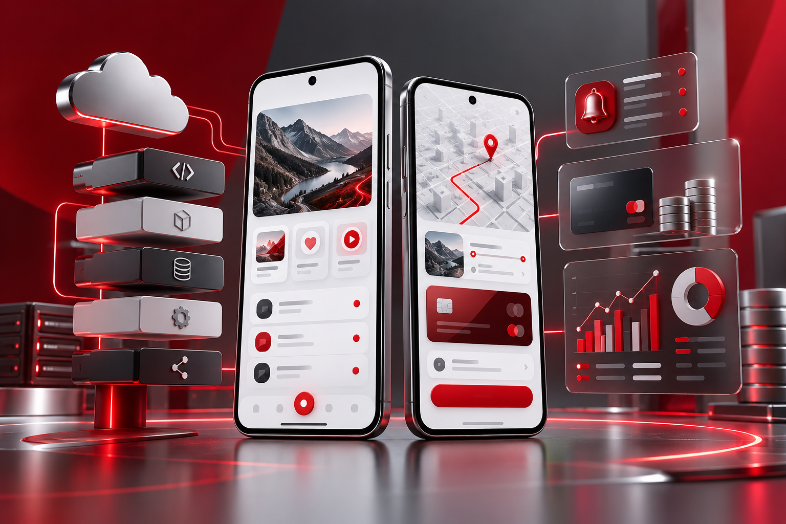 iOS ve Android mobil uygulama geliştirme mimarisi